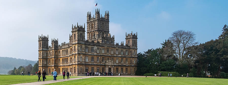 Highclere Castle fra Downton Abbey